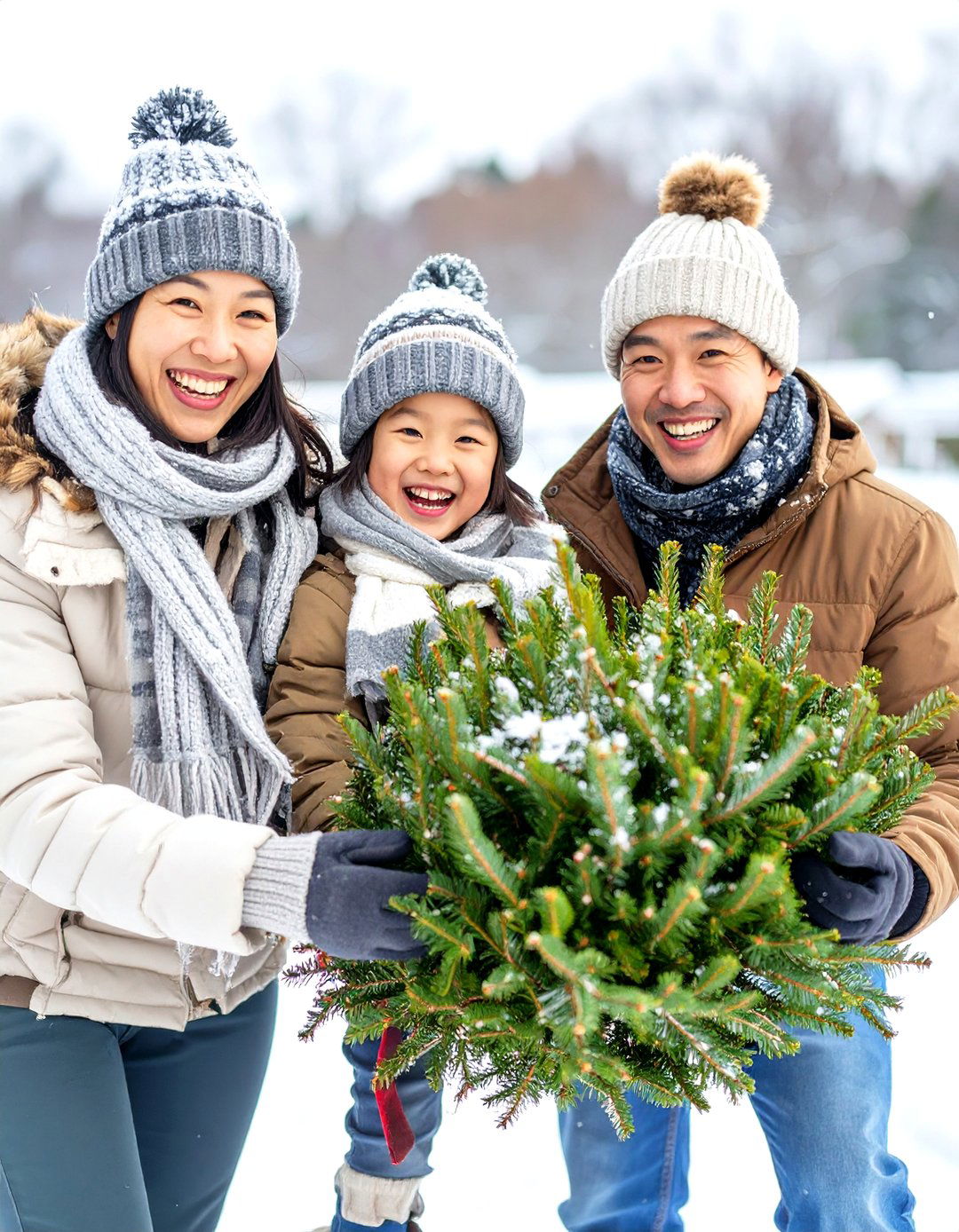 Christmas Tree Farm Family Photos - 30 outdoor family photo ideas