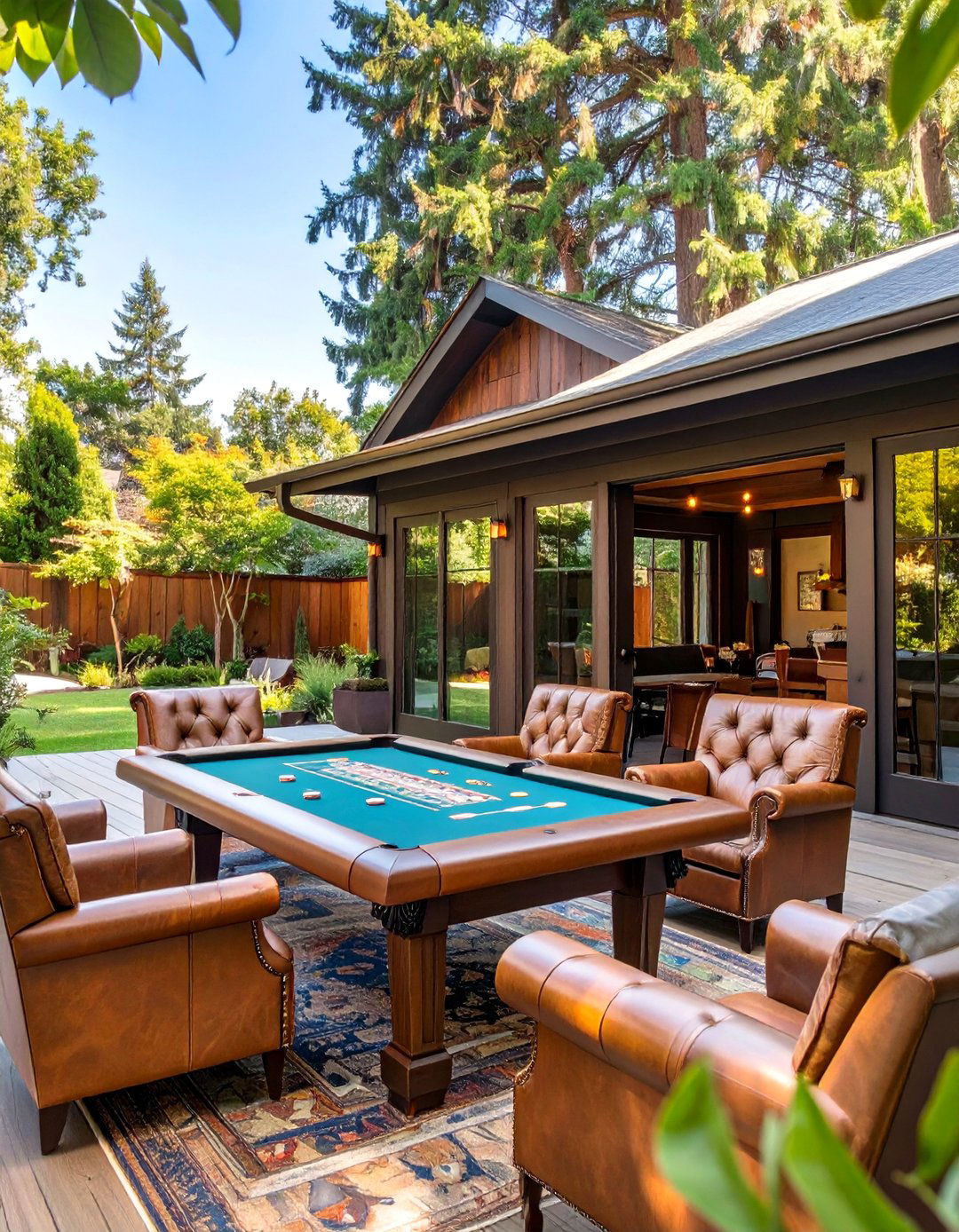 Cigar Lounge and Poker Shed - 30 backyard shed ideas