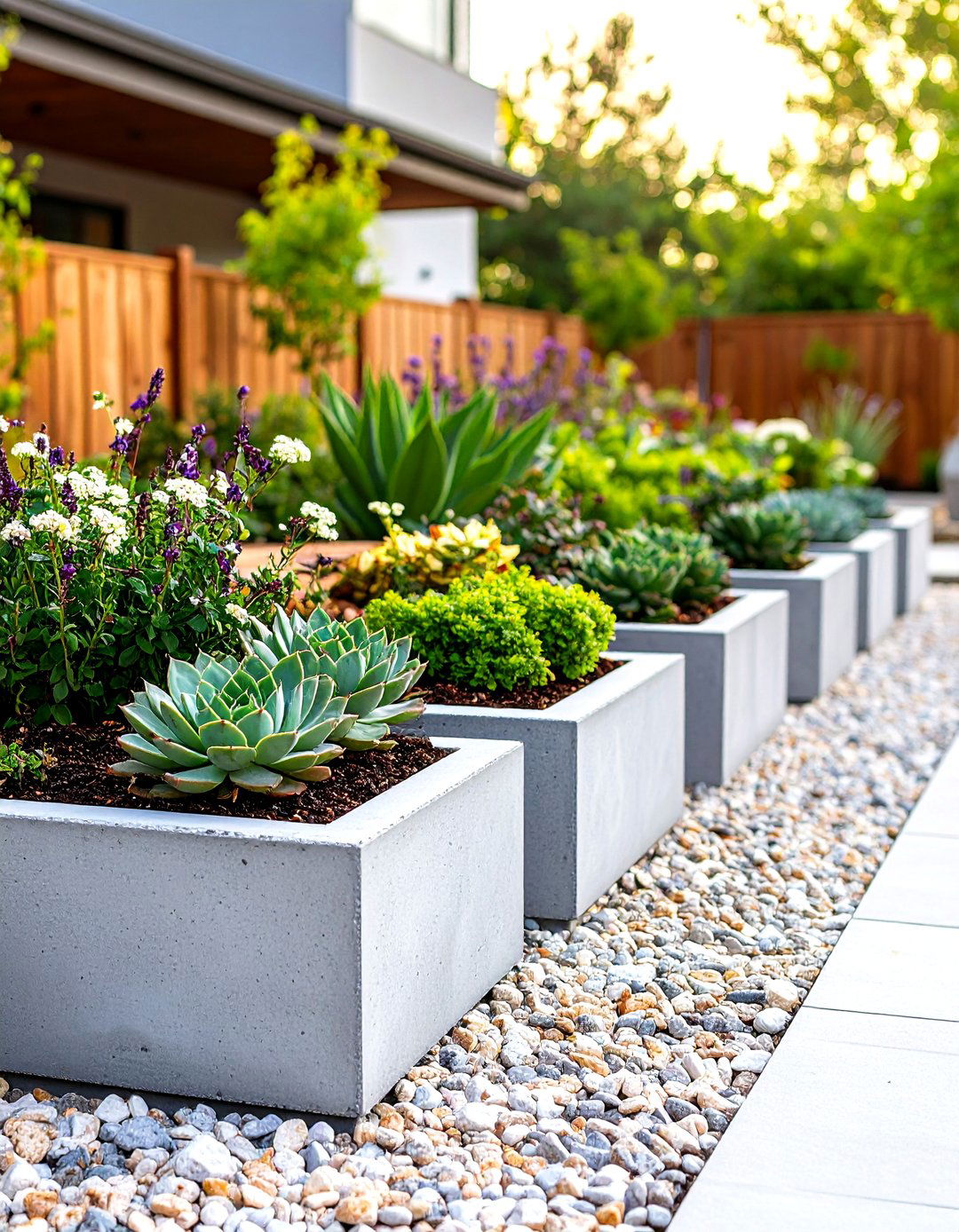 Cinder Block Planter Patio Edging - 30 patio edging ideas
