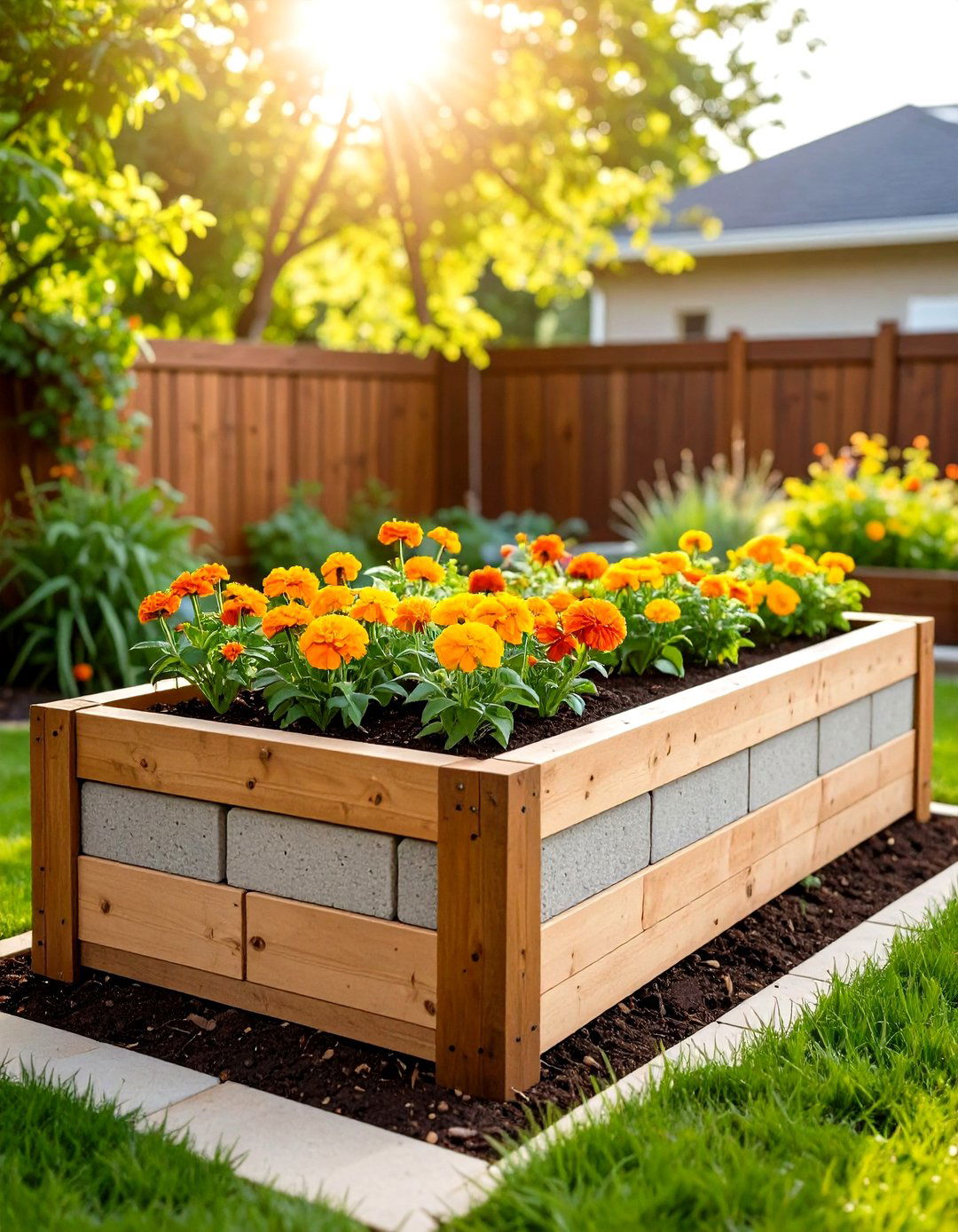 Cinder Block Raised Garden Bed - 30 raised garden ideas