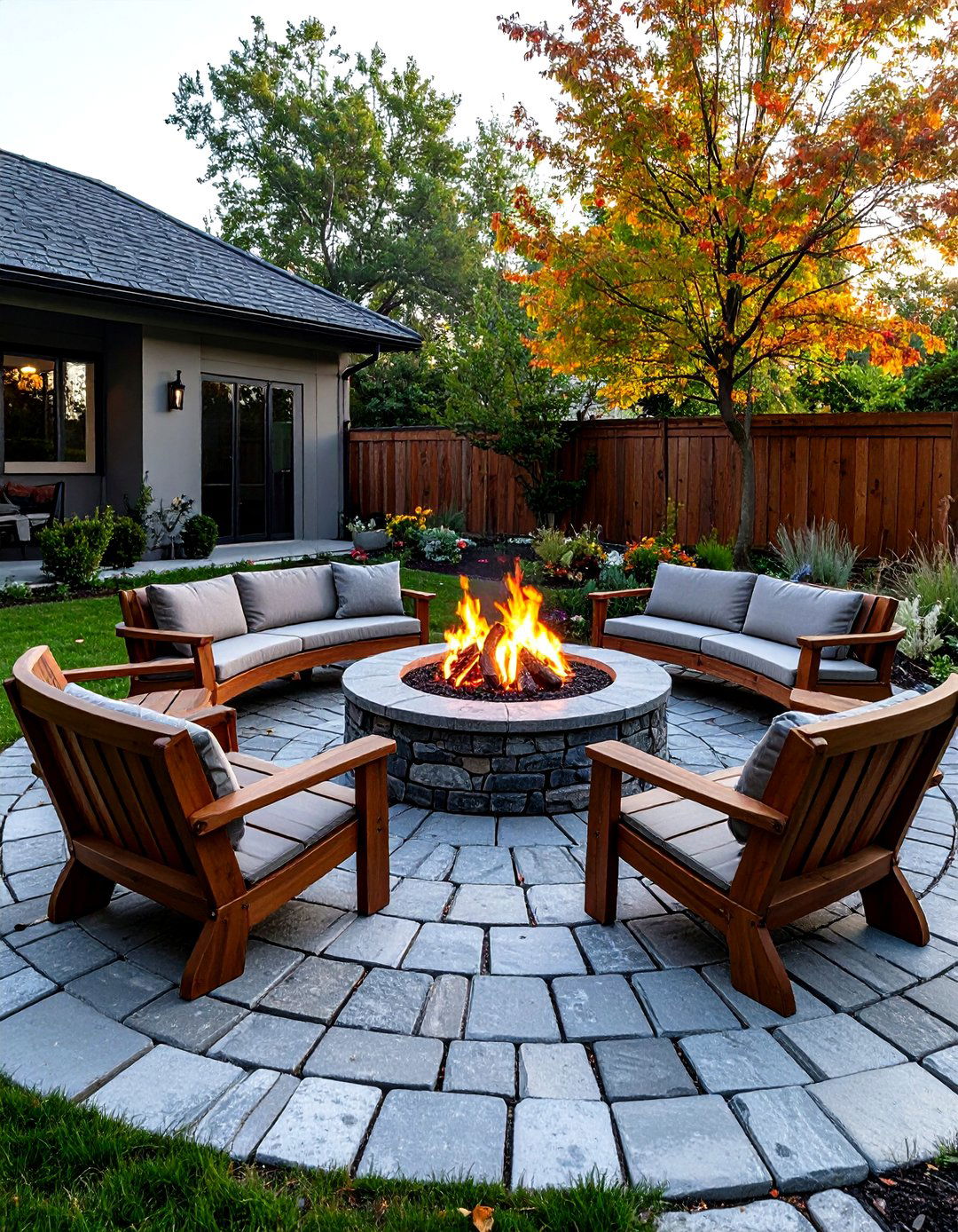 Circular Cobblestone Patio Pavers - 30 patio pavers ideas