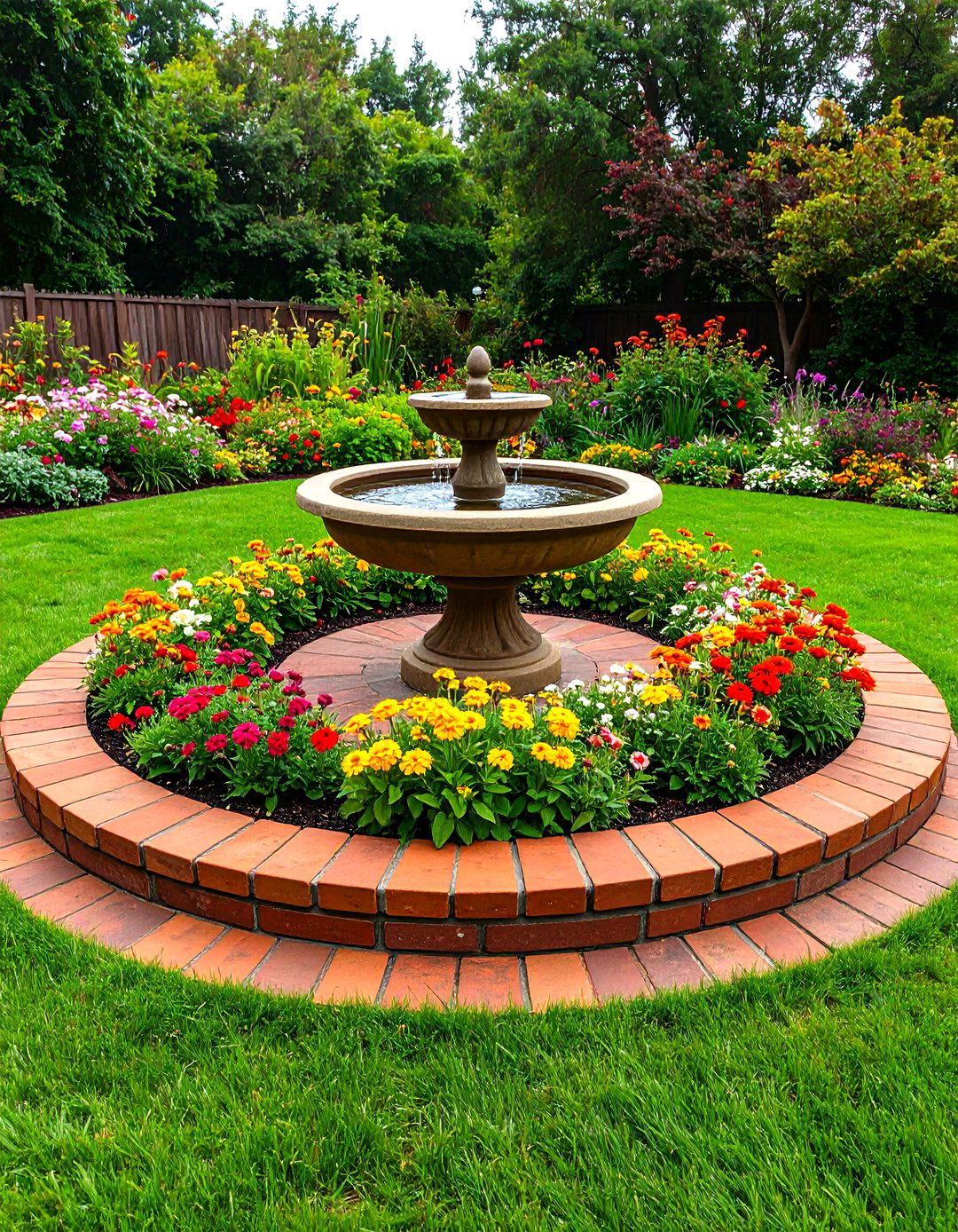 Circular Flower Bed Garden Design - 30 flower bed garden ideas