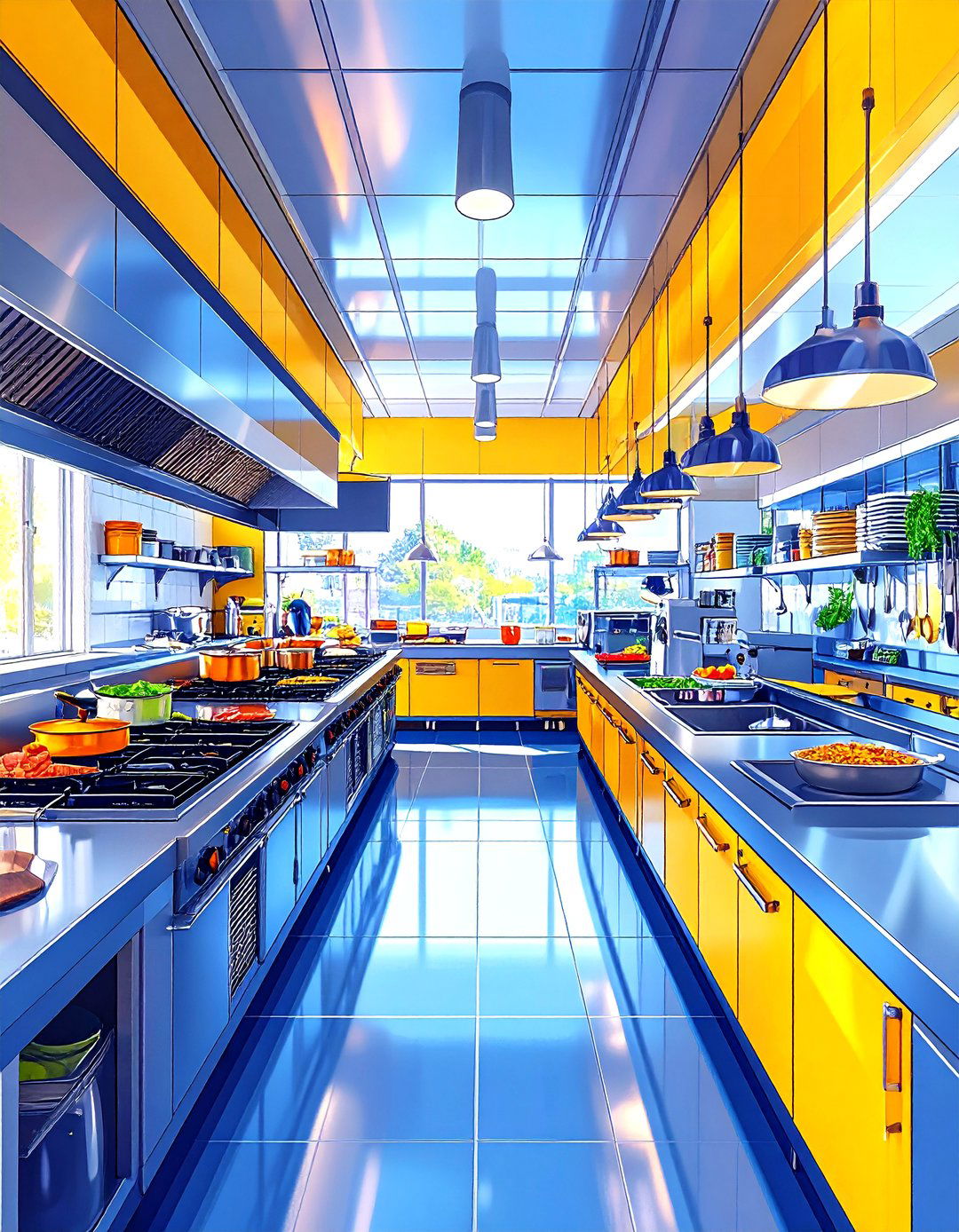 Circular Workflow Design - 30 restaurant kitchen design ideas