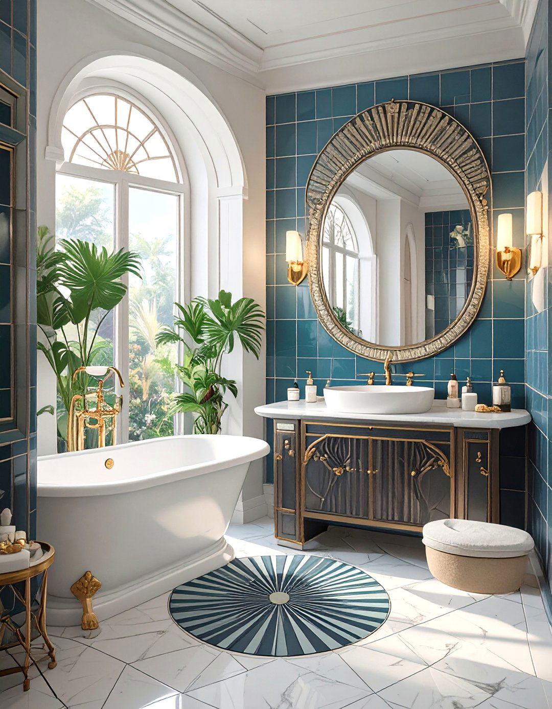 Classic Art Deco Bathroom Glamour - 30 bathroom makeover ideas