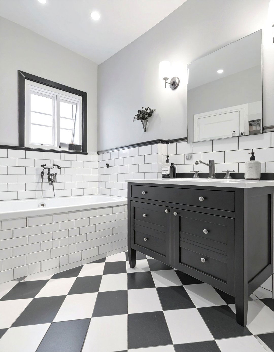Classic Black and White Bathroom - 30 bathroom pictures ideas