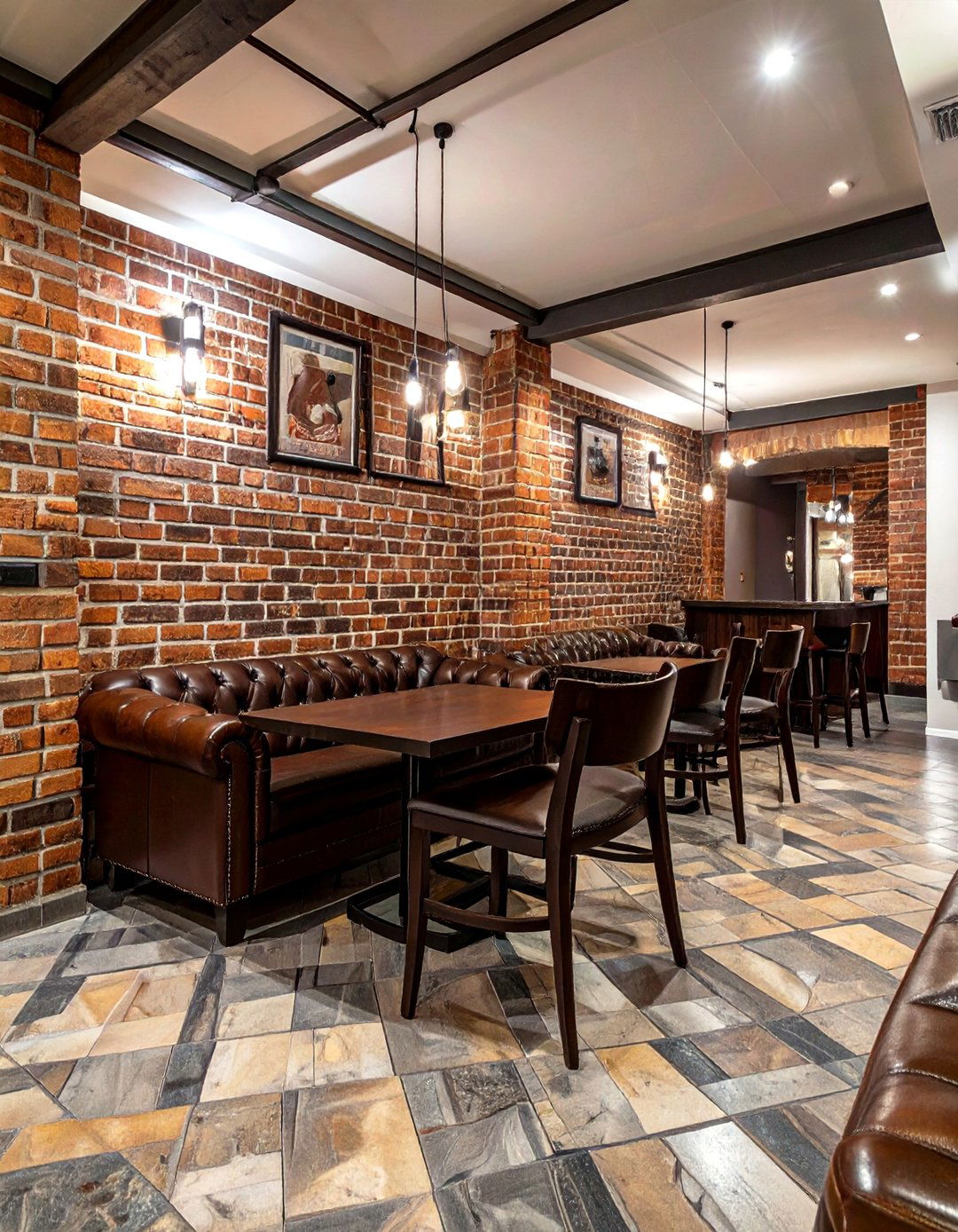 Classic Brick Veneer Walls - 30 basement wall ideas not drywall