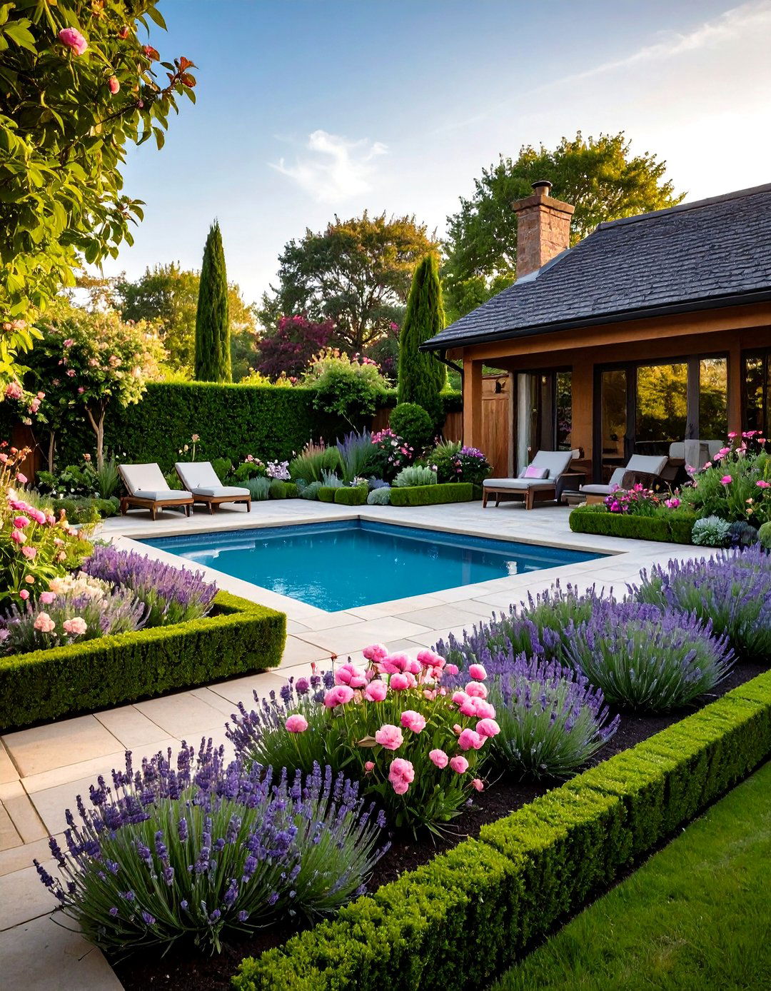 Classic English Garden Landscaping - 30 pool landscaping design ideas