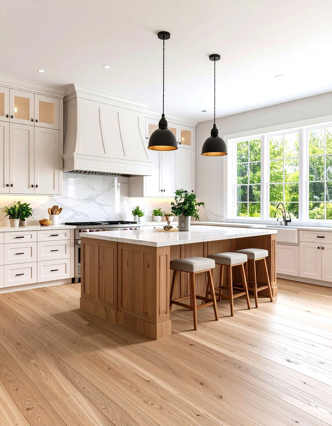 Classic Hardwood Kitchen Floor - 30 kitchen floor ideas