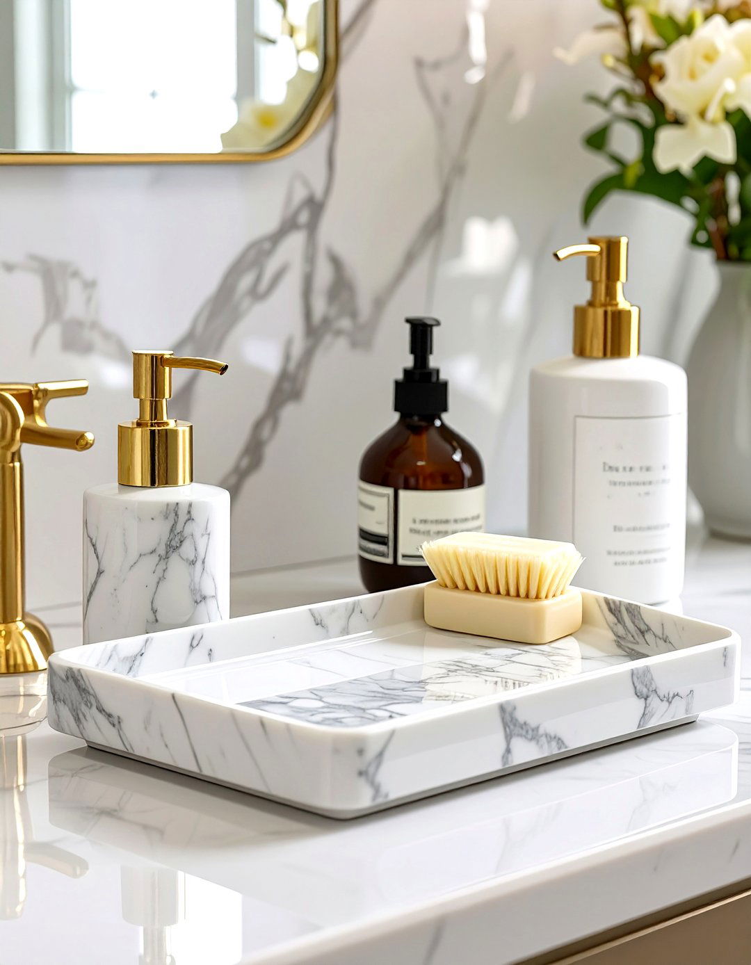 Classic Marble Bathroom Accessories - 30 bathroom accessories ideas