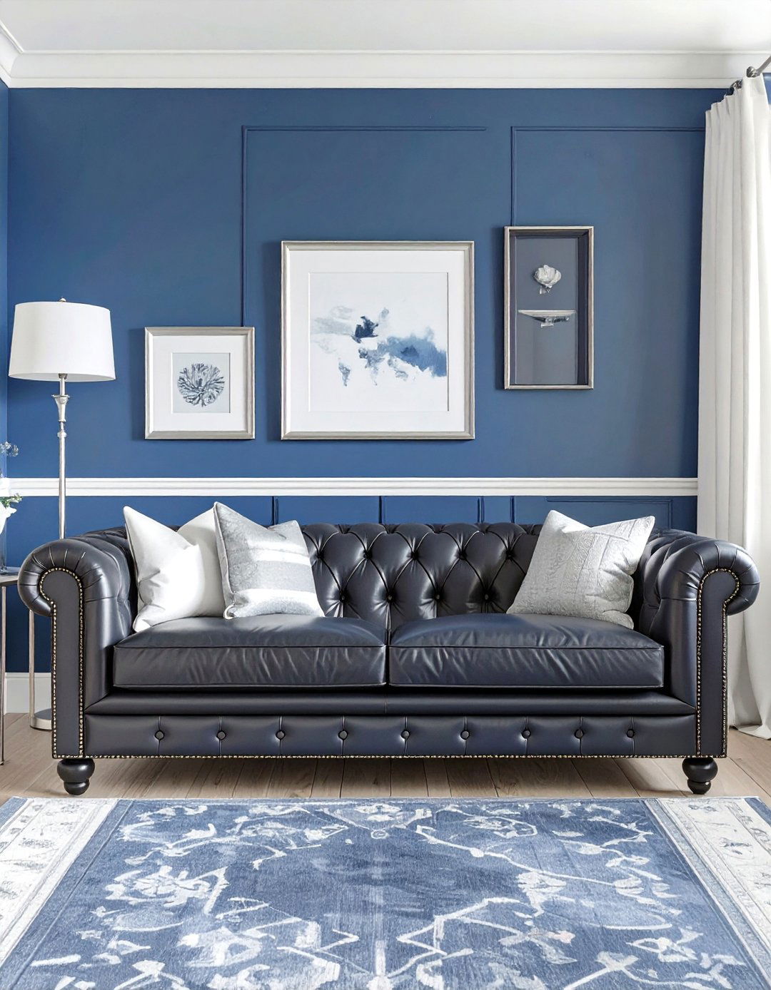 Classic Navy Blue Living Room - 30 color ideas for living room