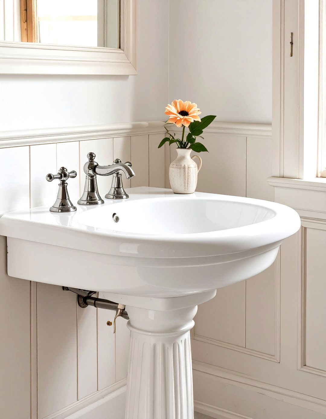 Classic Pedestal Sink - 30 vintage bathroom ideas