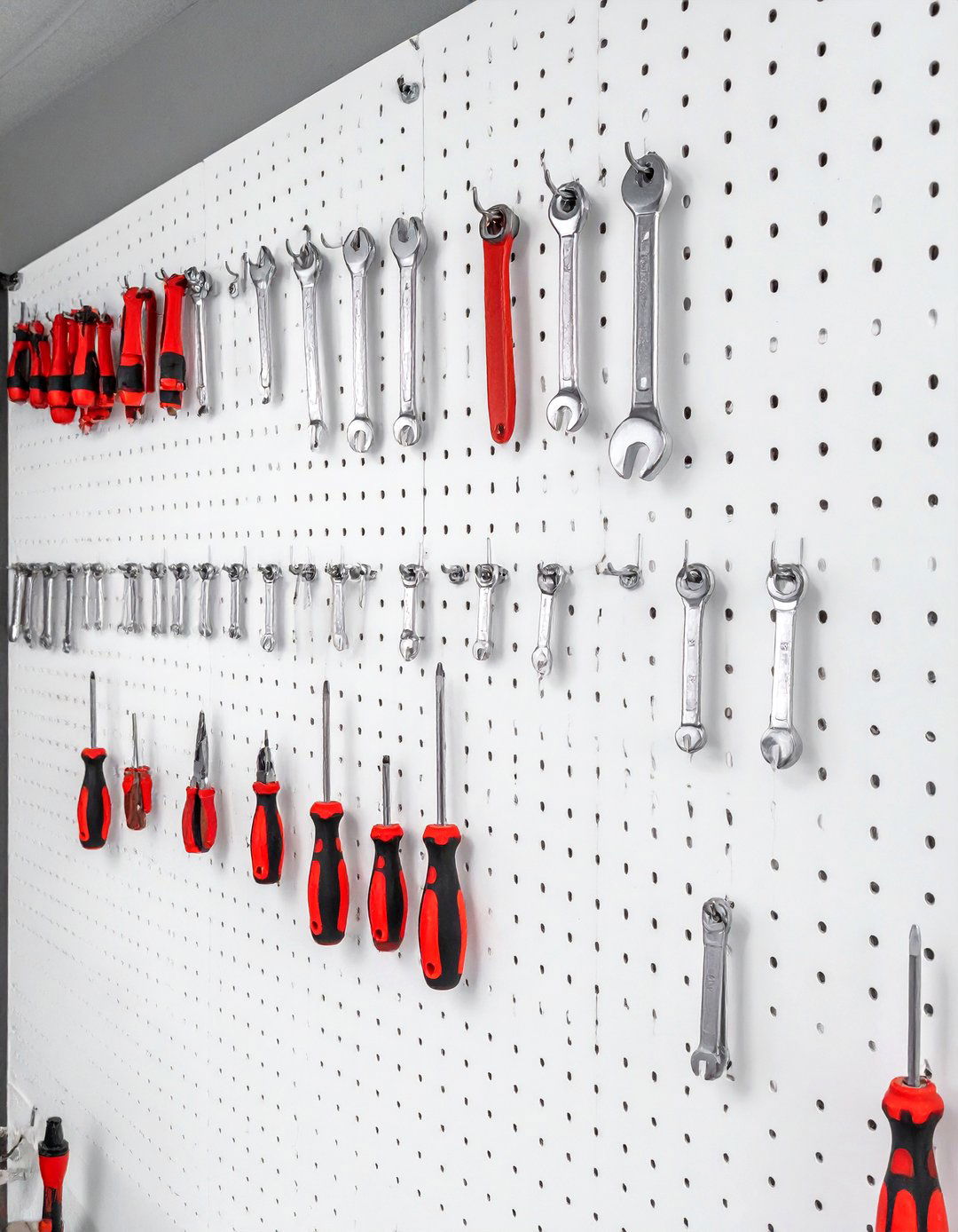 Classic Pegboard Organizer Wall - 30 cheap garage wall ideas