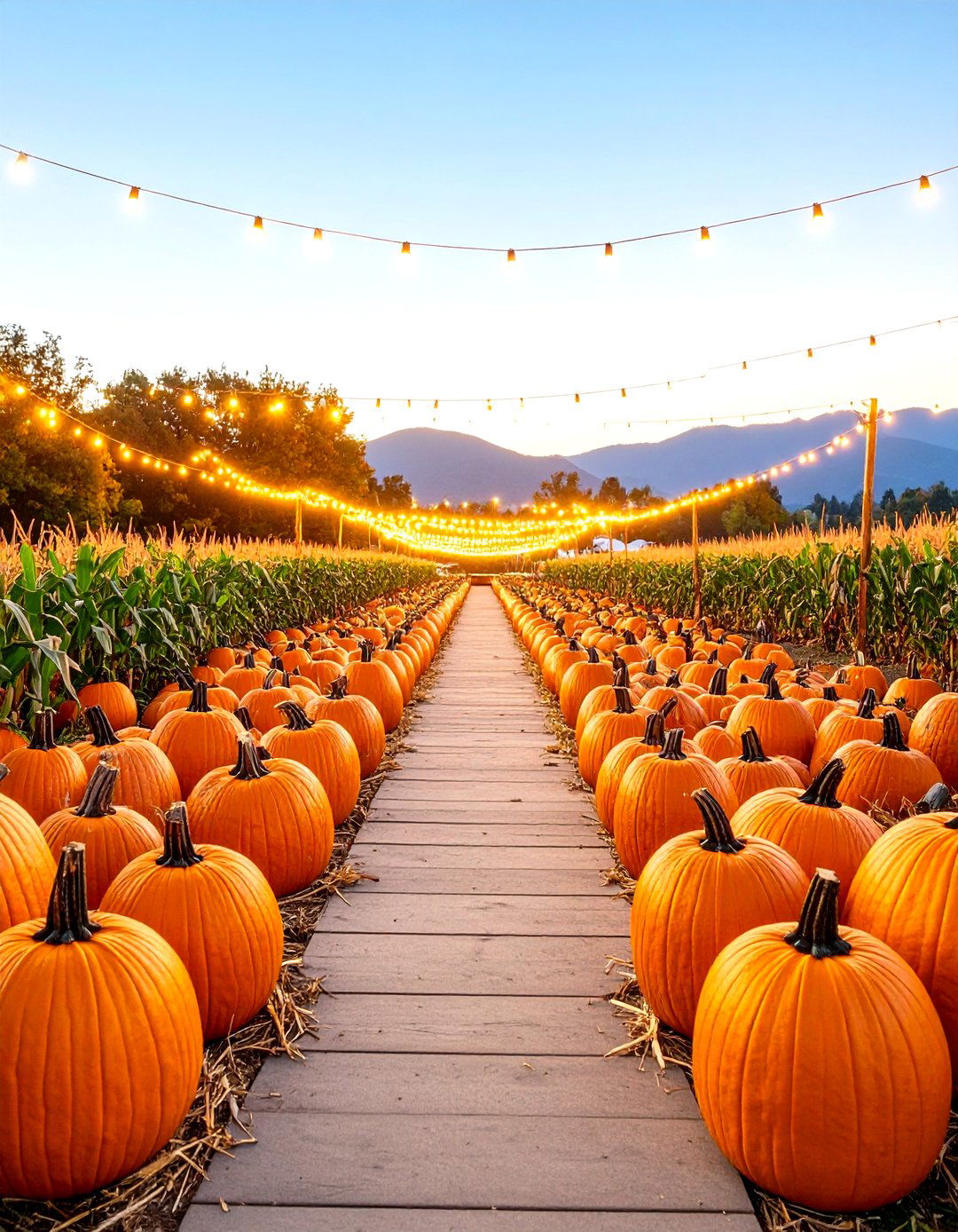 Classic Pumpkin Patch Pathway - 30 halloween decorations outdoor ideas