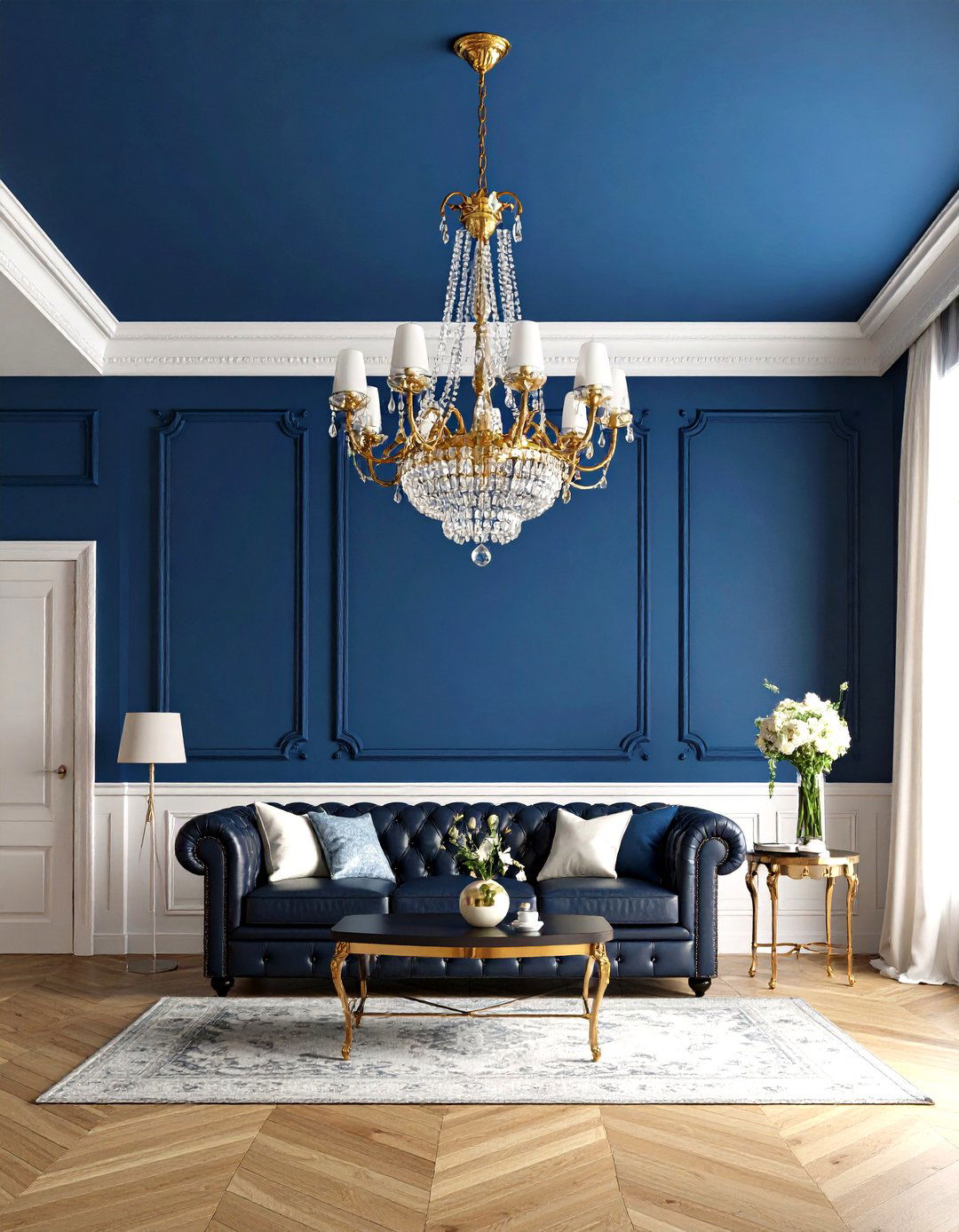 Classic Raised Panel Wainscoting - 30 living room wainscoting ideas