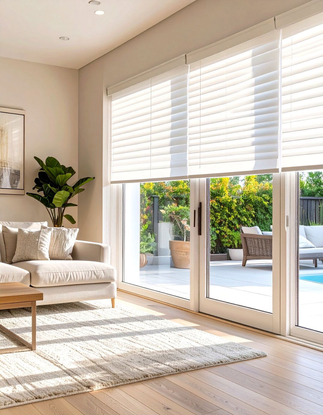 Classic Vinyl Vertical Blinds for Sliding Patio Doors - 30 sliding patio door blinds ideas
