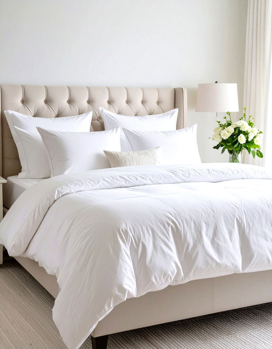 Classic White Bedding Ensemble - 30 pottery barn bedroom ideas