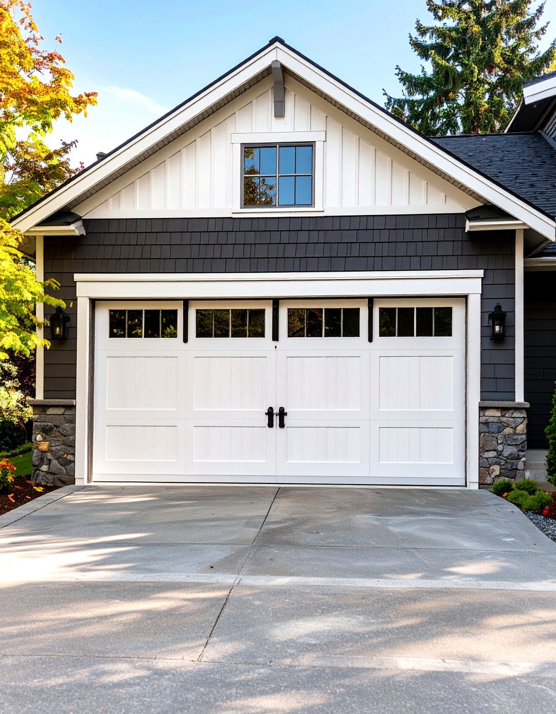 Classic White Garage Door Paint - 30 garage door paint ideas