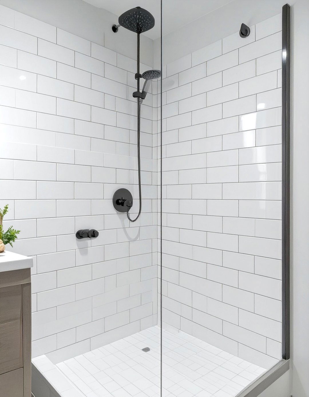 Classic White Subway Shower Tile - 30 white shower tile ideas