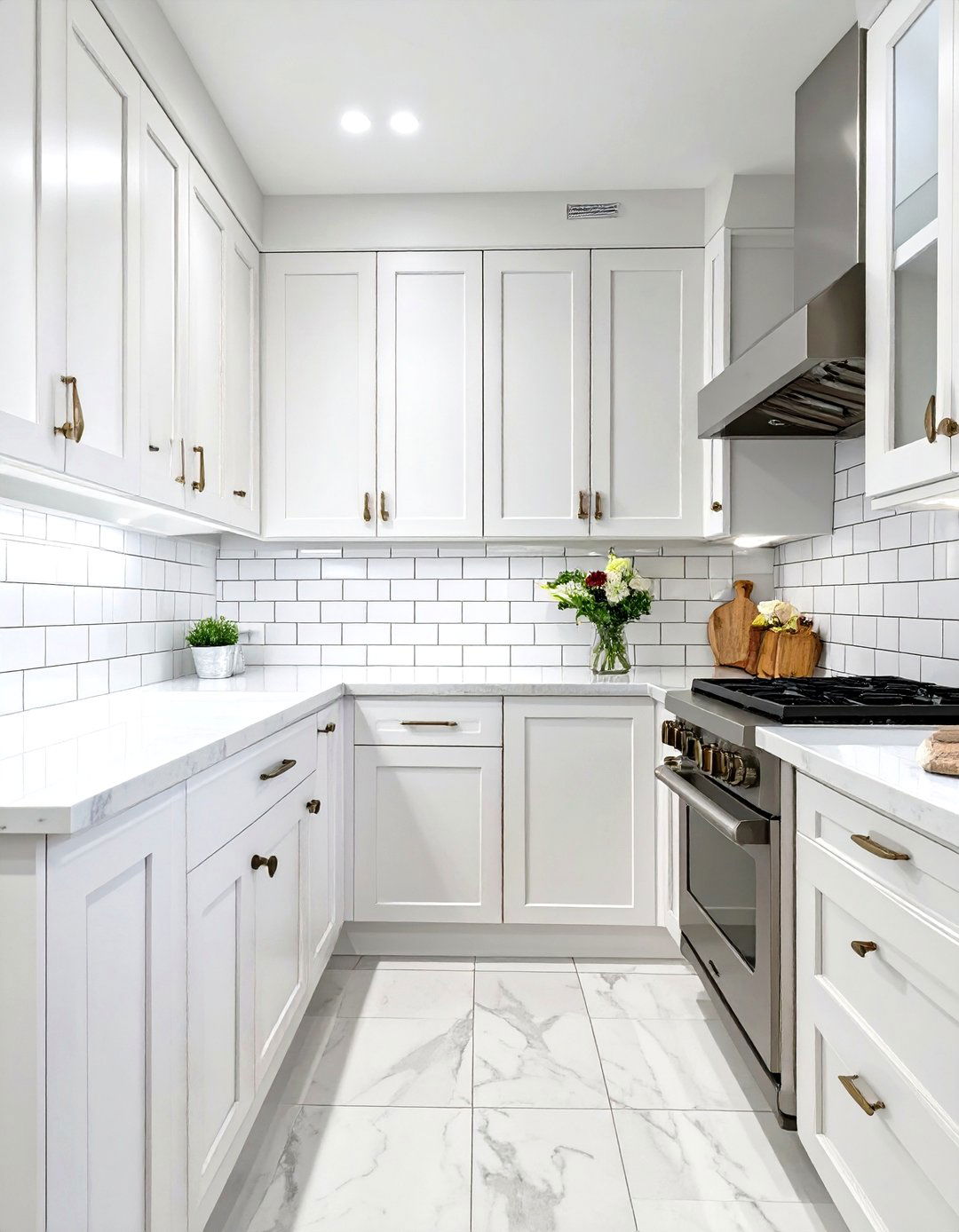Classic White Subway Tile Backsplash - 30 white kitchen backsplash ideas