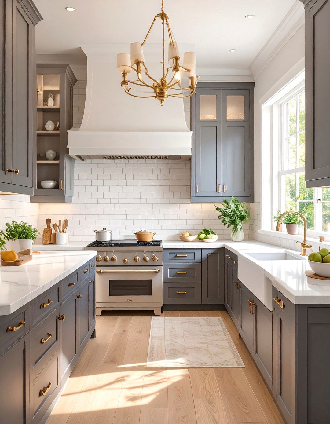 Classic White Subway Tile Backsplash - 30 backsplash ideas for dark cabinets and light countertops
