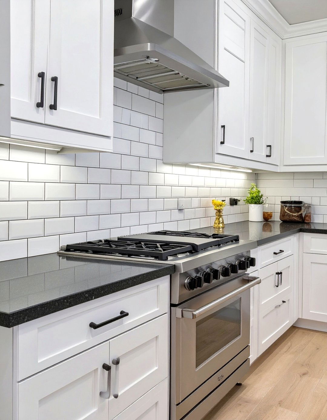 Classic White Subway Tile Backsplash - 30 cheap backsplash ideas
