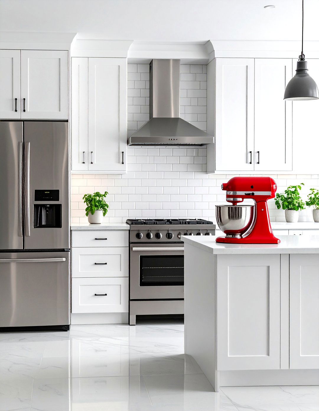 Classic White Subway Tile Kitchen - 30 kitchen backsplash tile ideas