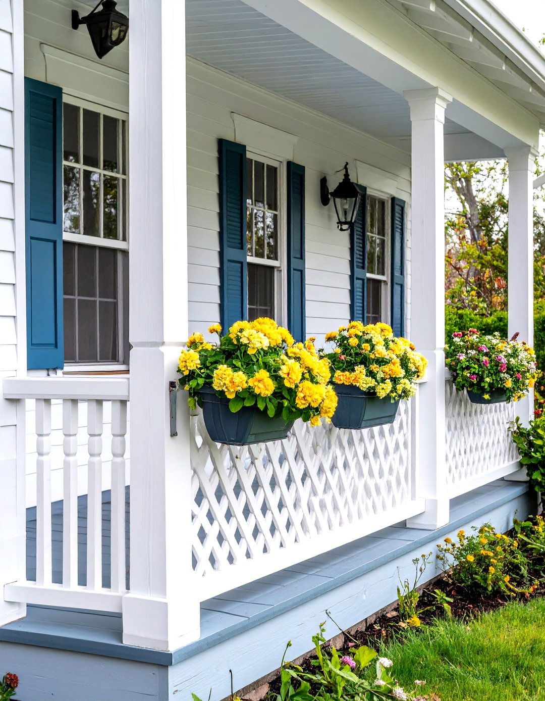 Classic Wood Lattice Porch Skirting - 30 porch skirting deck skirting ideas