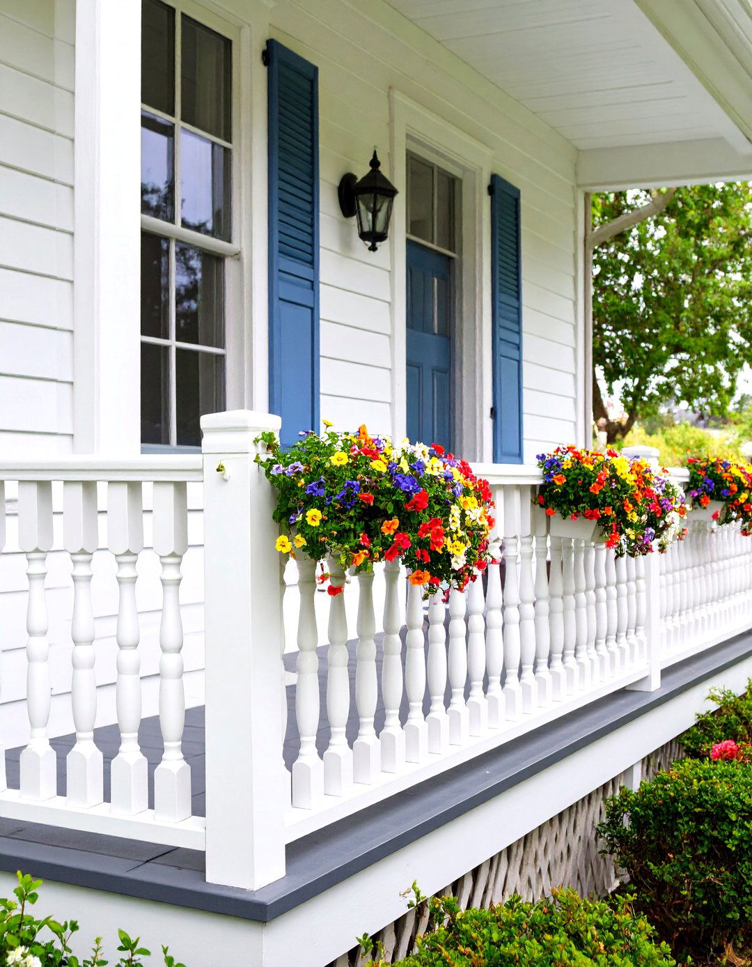 Classic Wood Spindle Porch Railing - 30 porch railing ideas pictures