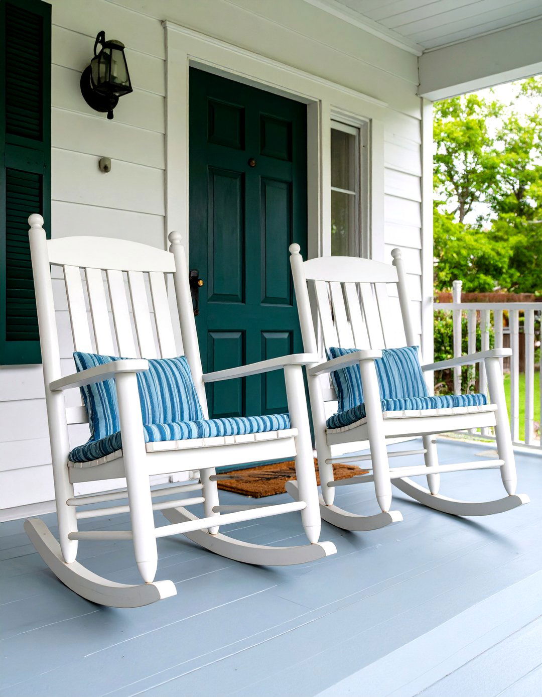 Classic Wooden Rocking Chairs - 30 porch furniture ideas