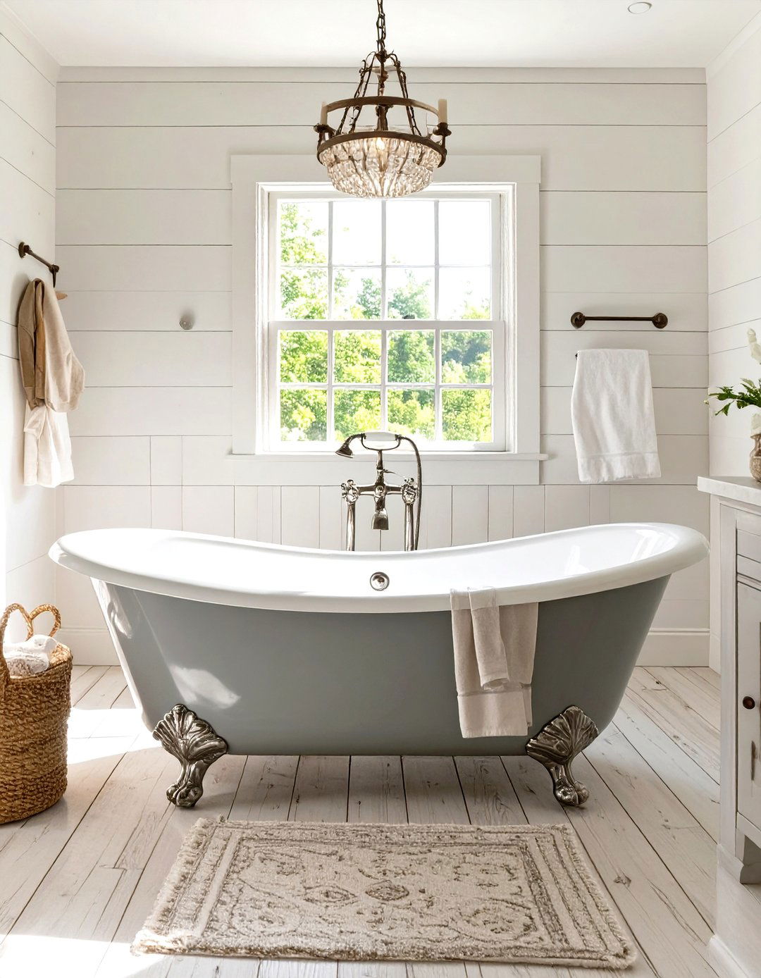 Clawfoot Tub Bathroom - 30 farmhouse bathroom ideas