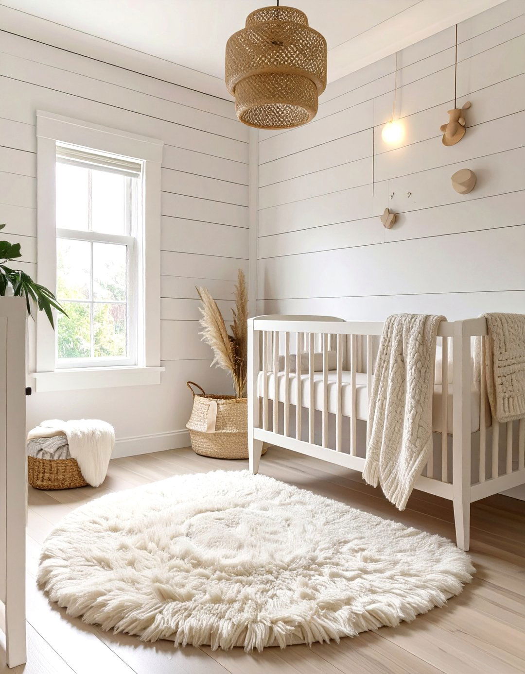 Clean and Crisp White Nursery - 30 baby boy nursery ideas for small rooms