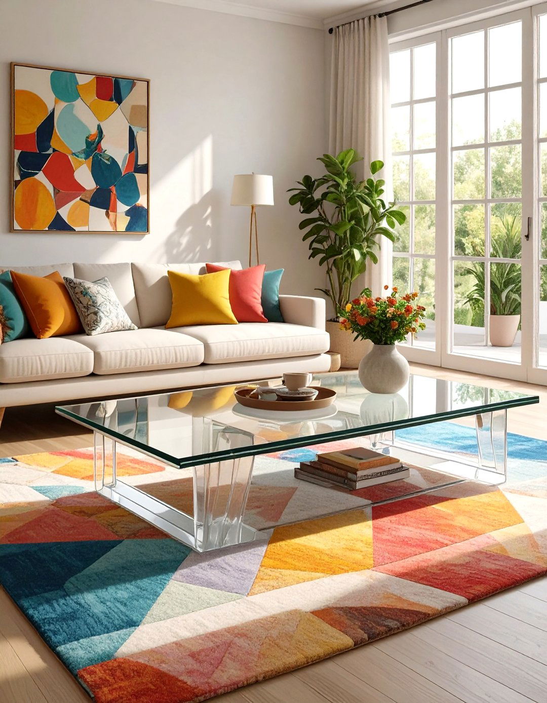 Clear Acrylic Coffee Table Furniture - 30 small living room furniture ideas