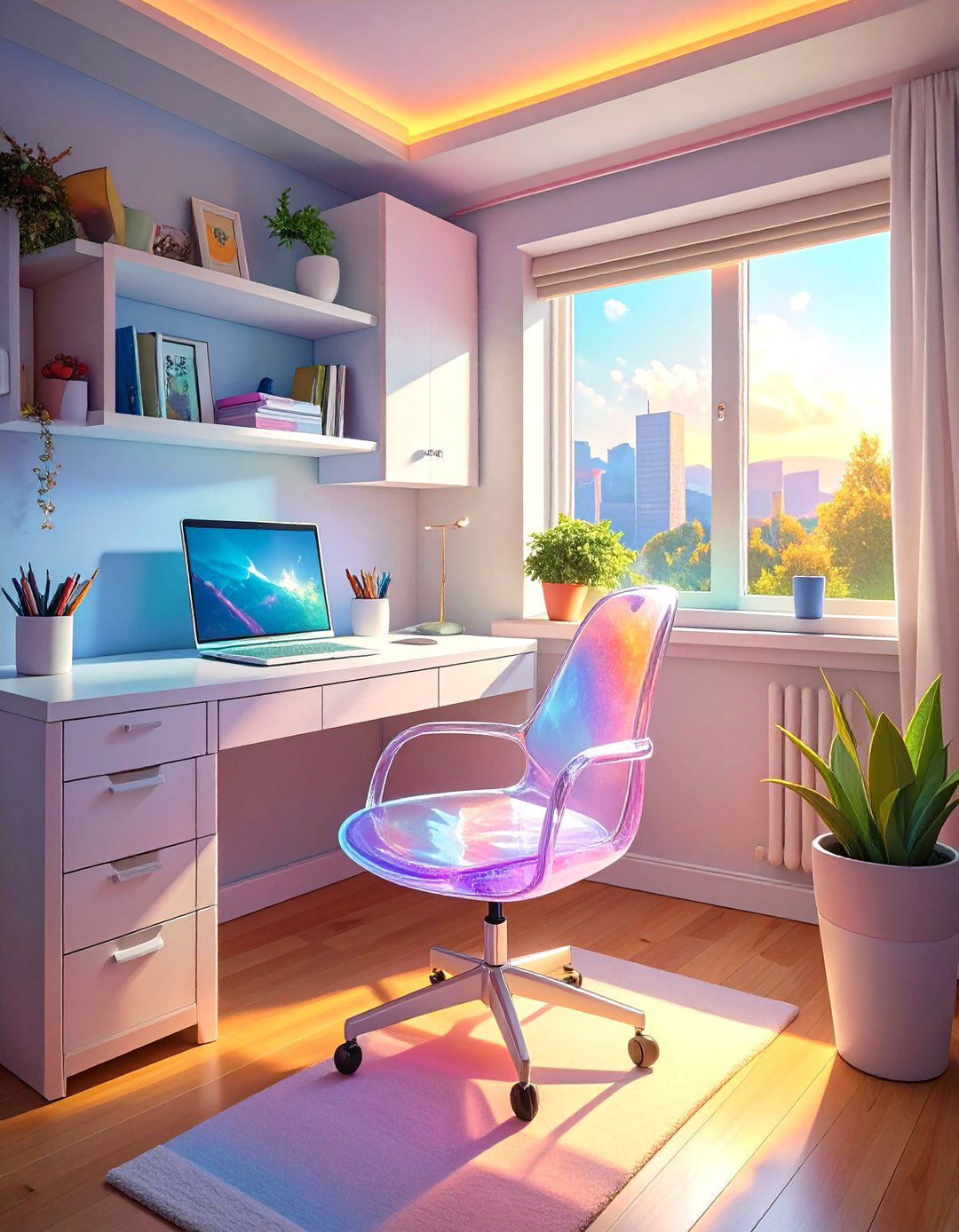 Clear Acrylic Furniture - 30 small teen bedroom ideas
