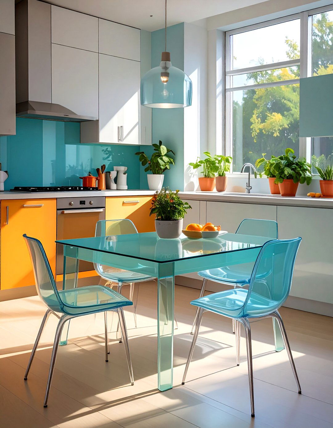 Clear Acrylic Kitchen Table - 30 small kitchen table ideas