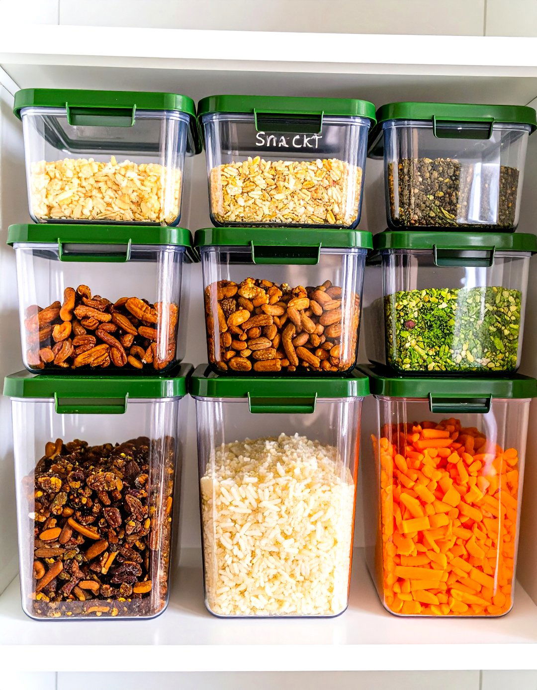 Clear Bins for Refrigerator Style Organization - 30 pantry organizer ideas