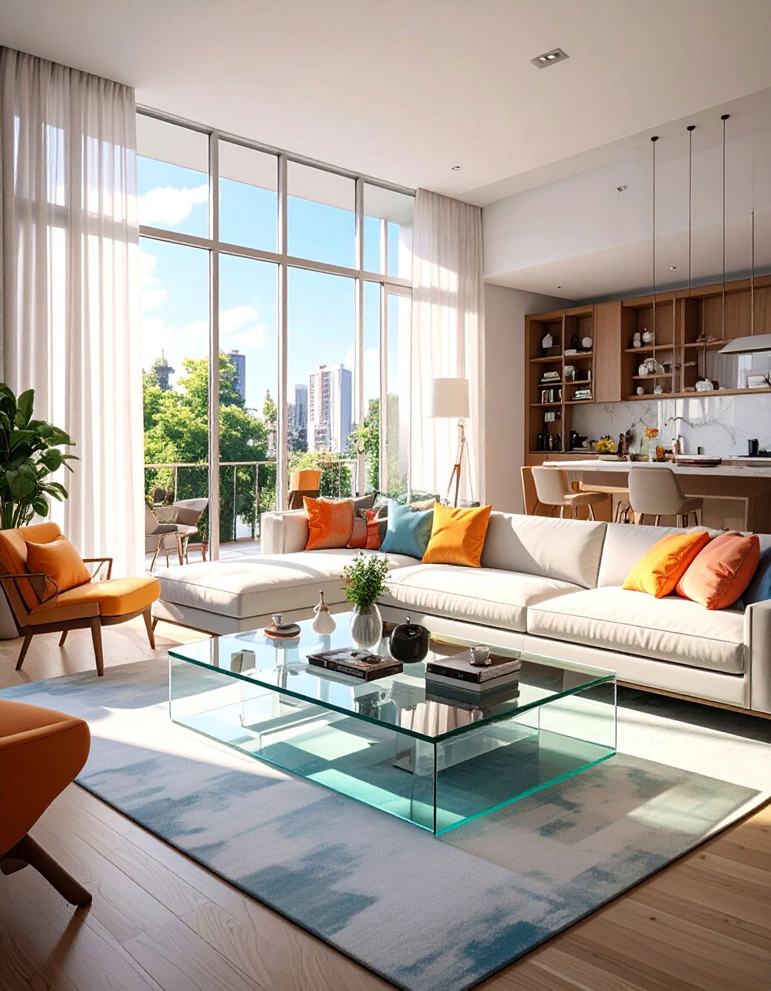 Clear Furniture for a Barely There Look - 30 space interior design ideas