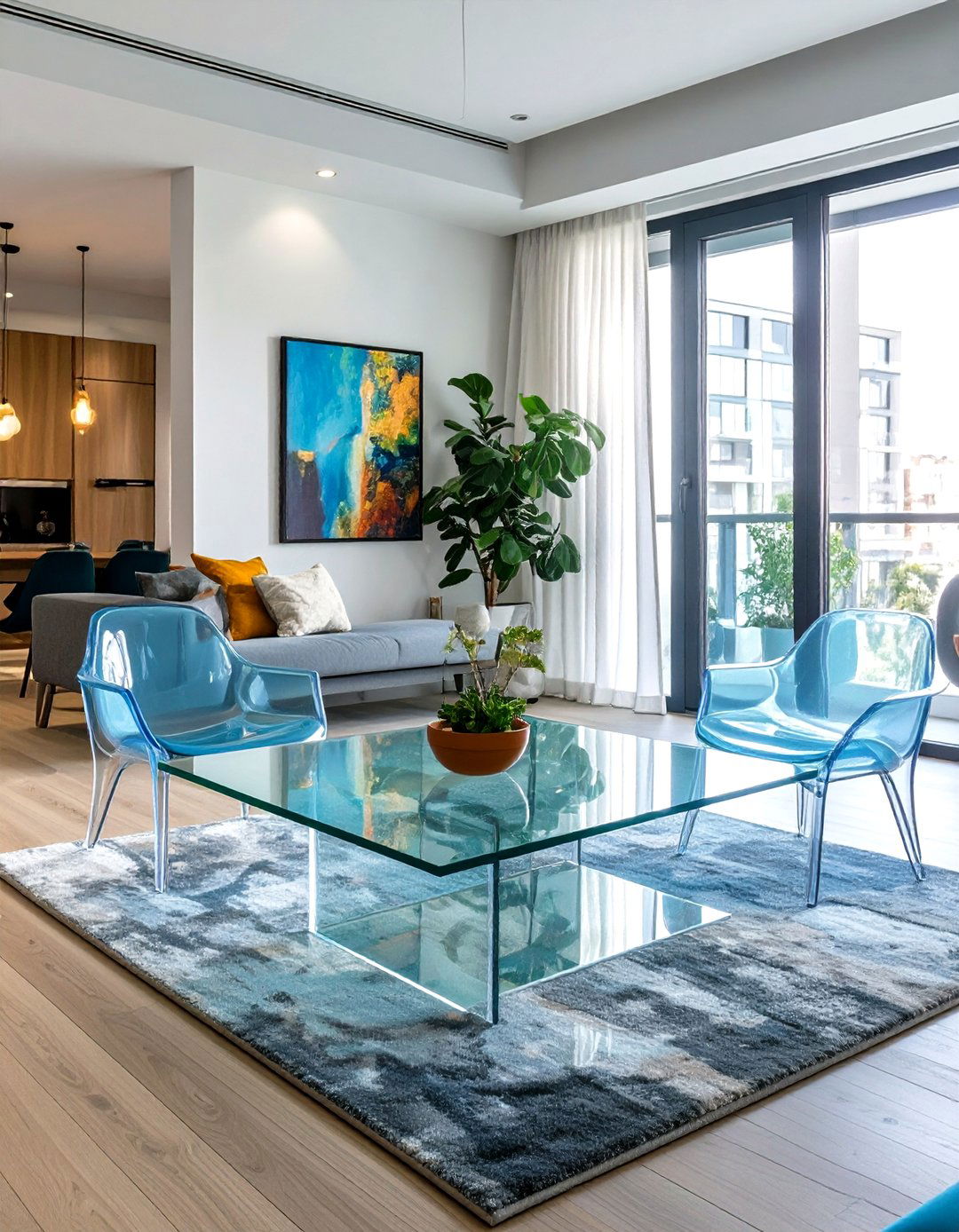 Clear Furniture for an Uncluttered Look - 30 small home design ideas