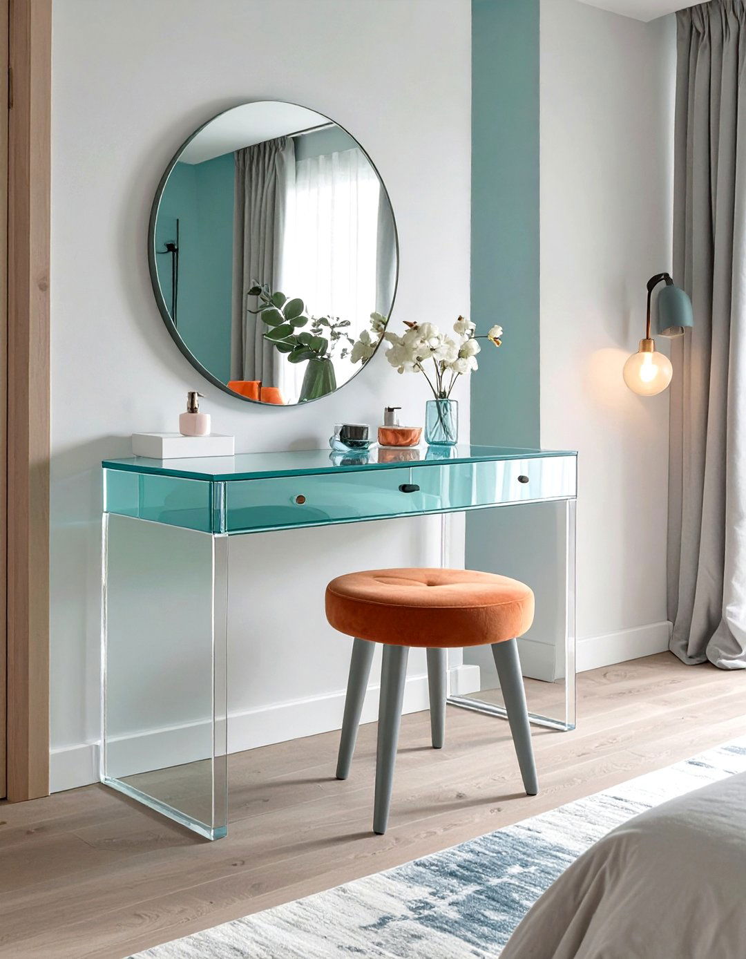 Clear Furniture in Small Bedrooms - 30 small bedroom interior design ideas