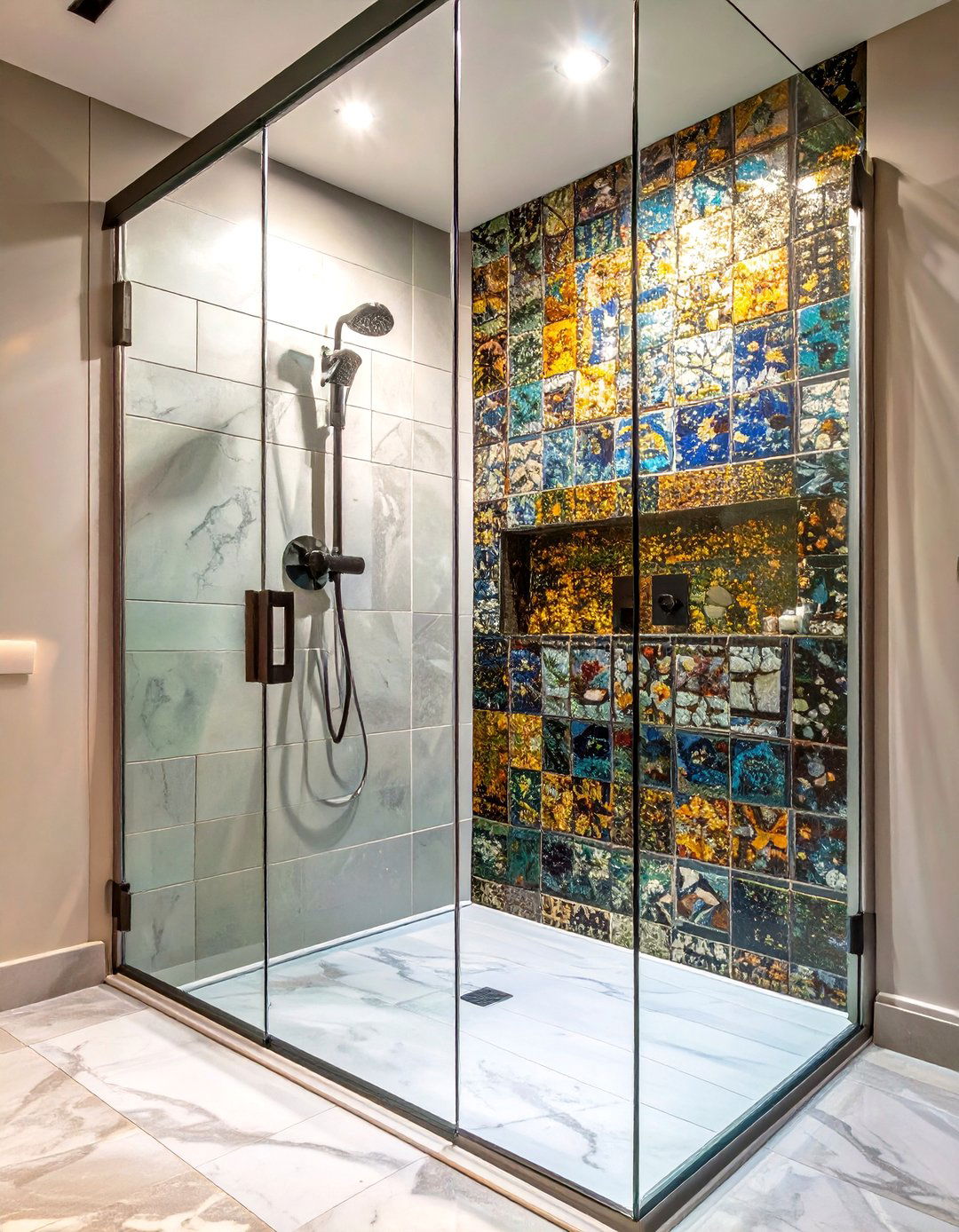 Clear Glass Shower Door - 30 shower door ideas