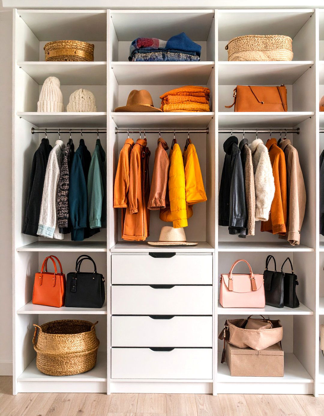 Clear Storage Boxes for a Reach In Closet - 30 reach in closet ideas