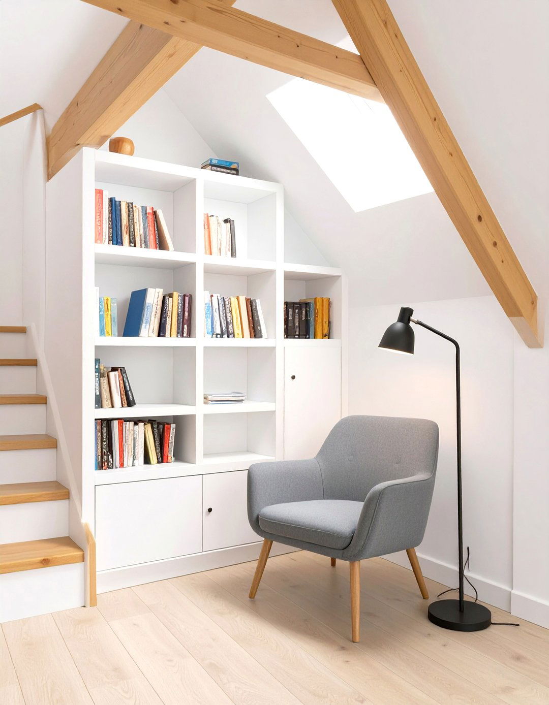 Clever Under Stair Bookshelf Nook - 30 sourcednextdoor interior design ideas