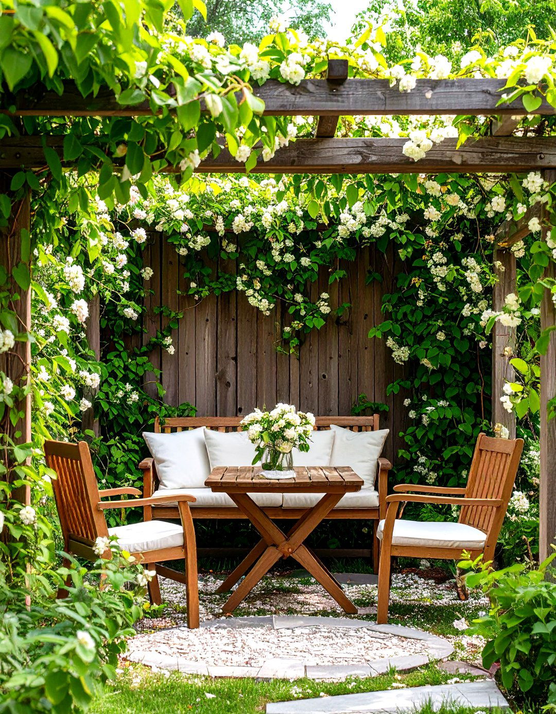 Climbing Vines on a Sturdy Trellis Wall - 30 outdoor shade ideas