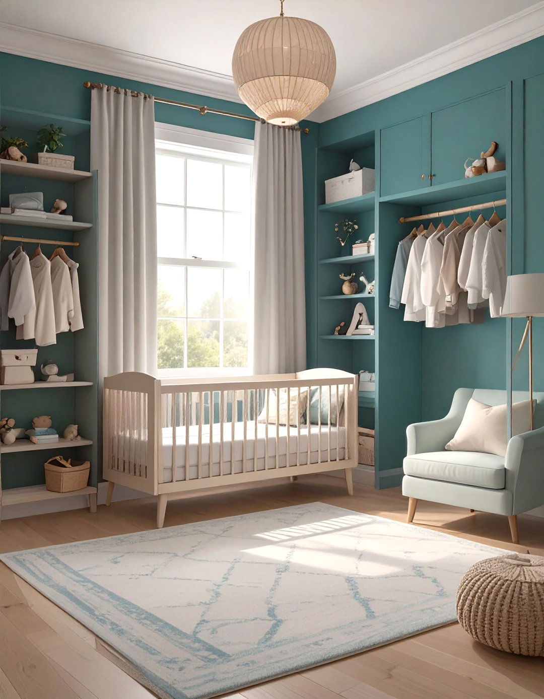 Closet Nursery Nook - 30 small nursery ideas