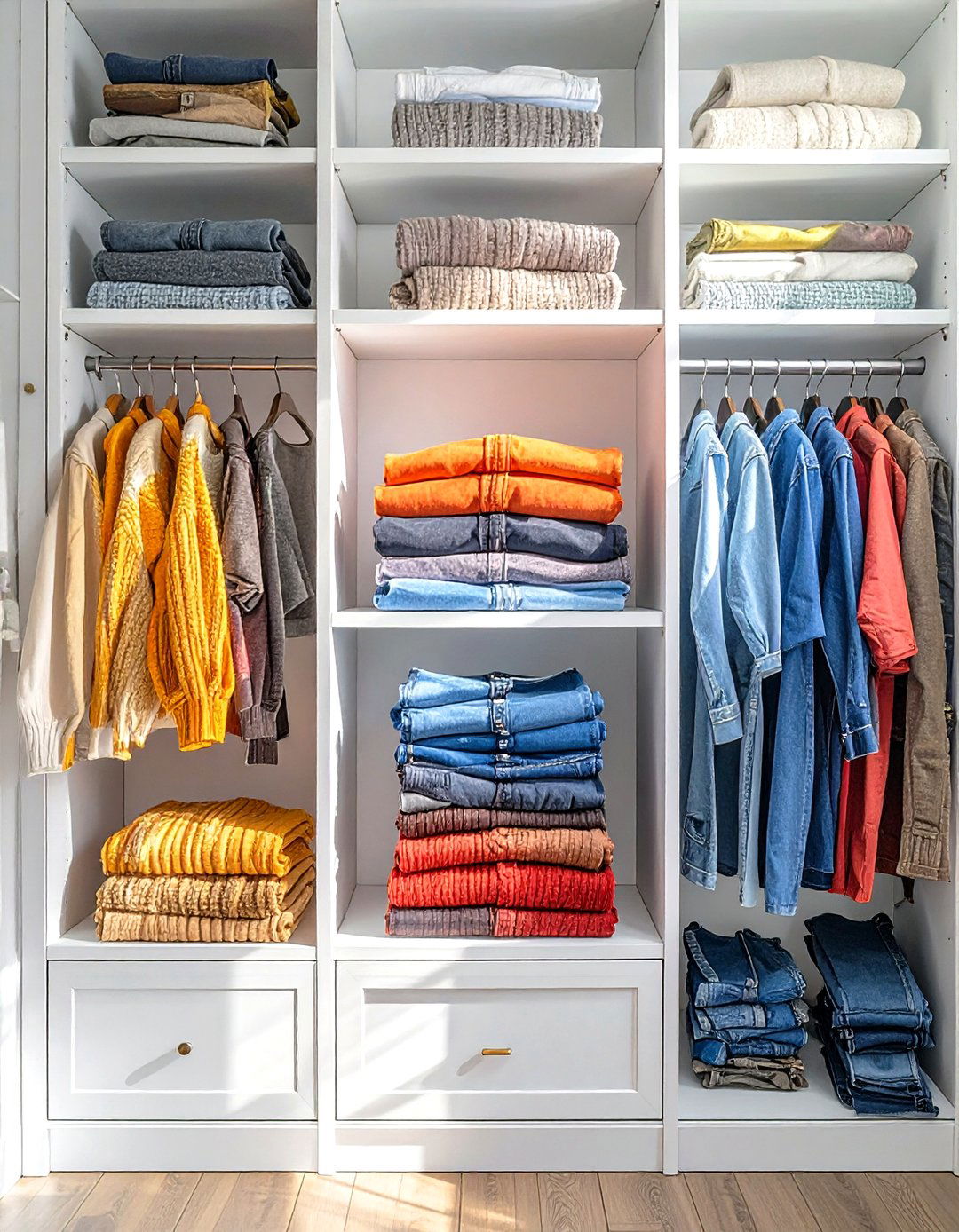 Closet Shelf Dividers - 30 small closet shelving ideas