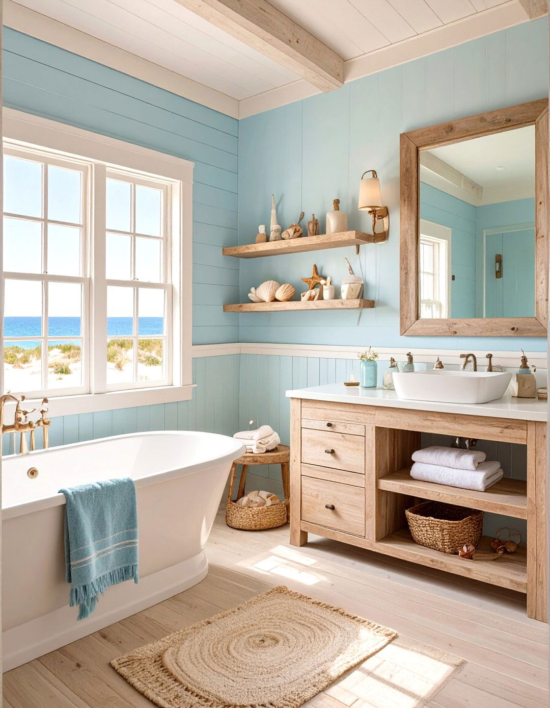 Coastal Beach House Bathroom - 30 design bathroom online ideas