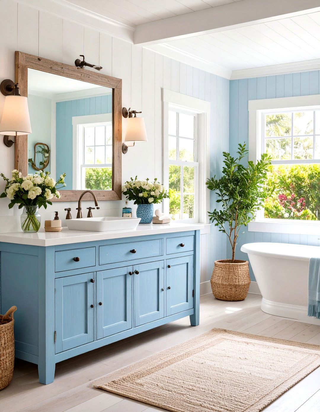 Coastal Beach House Bathroom - 30 design a bathroom ideas