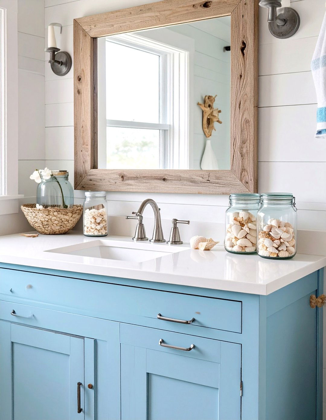 Coastal Beach House Bathroom Vanity - 30 bathroom vanity decor ideas