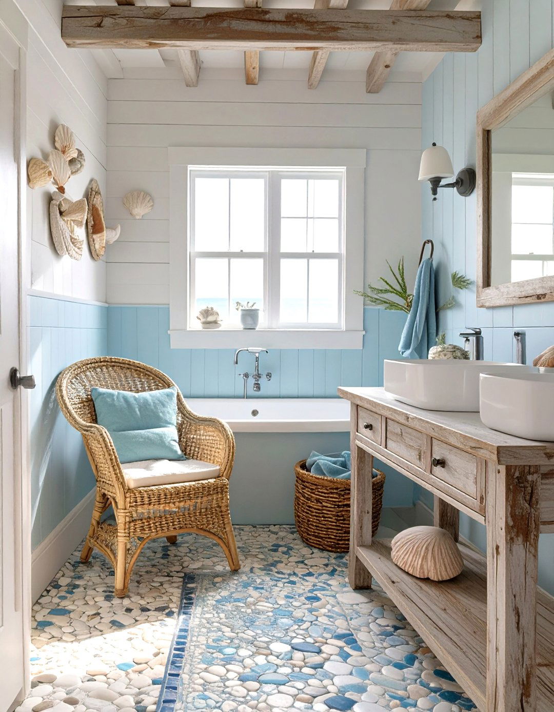 Coastal Beach House Bathroom Vibe - 30 bathroom interior design ideas