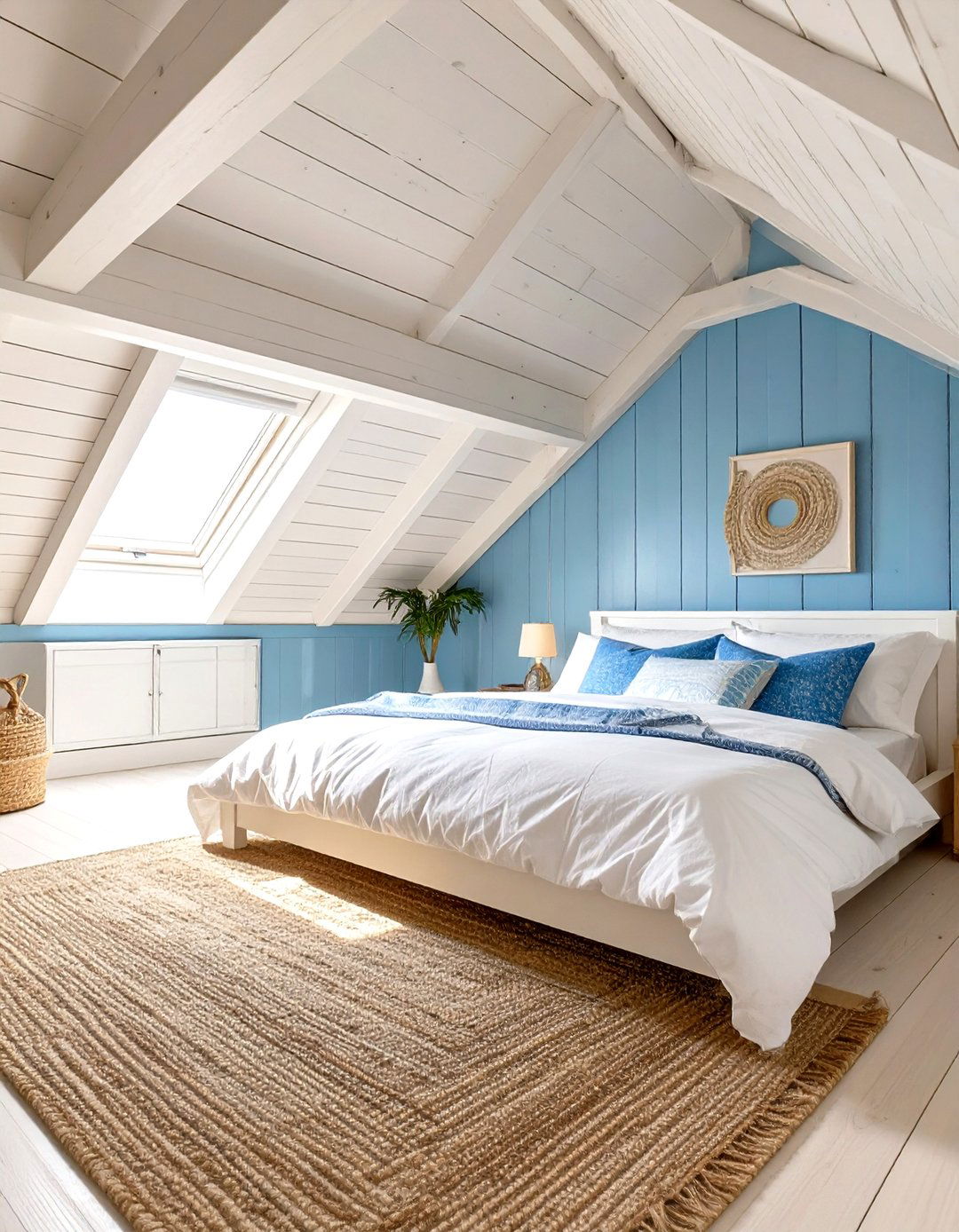 Coastal Beach House Bedroom Vibe - 30 low sloped ceiling bedroom ideas