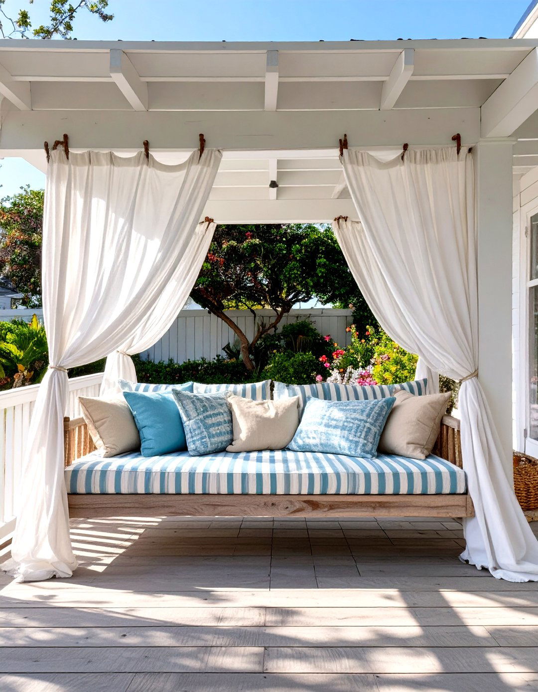 Coastal Beach House Covered Patio - 30 covered patio designs